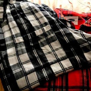 Two Old Navy flannel shirts